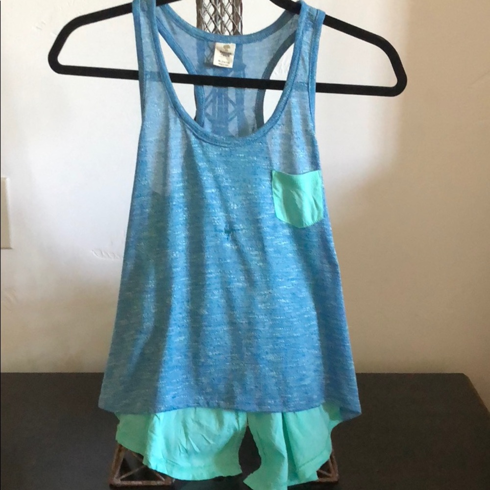 Blue/Green Tank Top